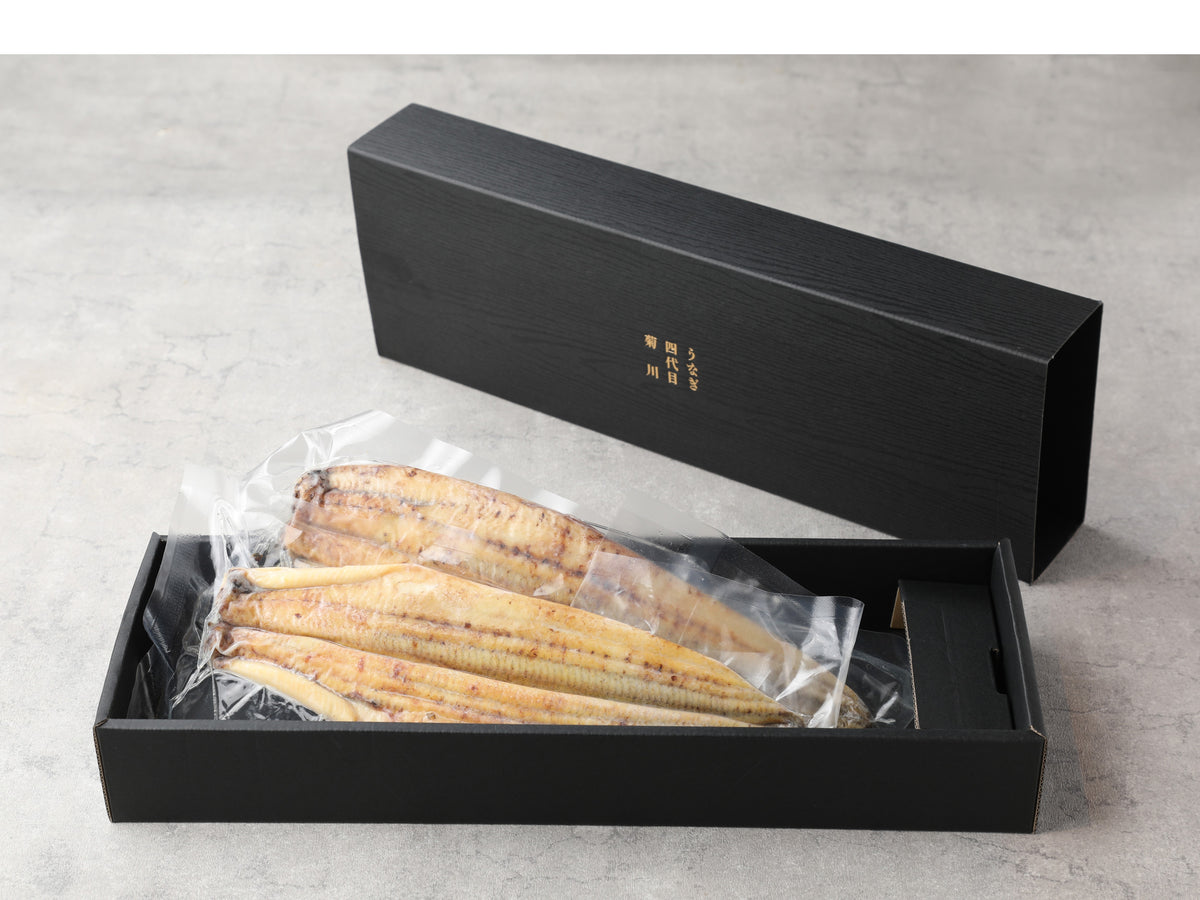 名物 一本うなぎ 白焼き 2本セット【うなぎギフト用化粧箱】｜うなぎ四 